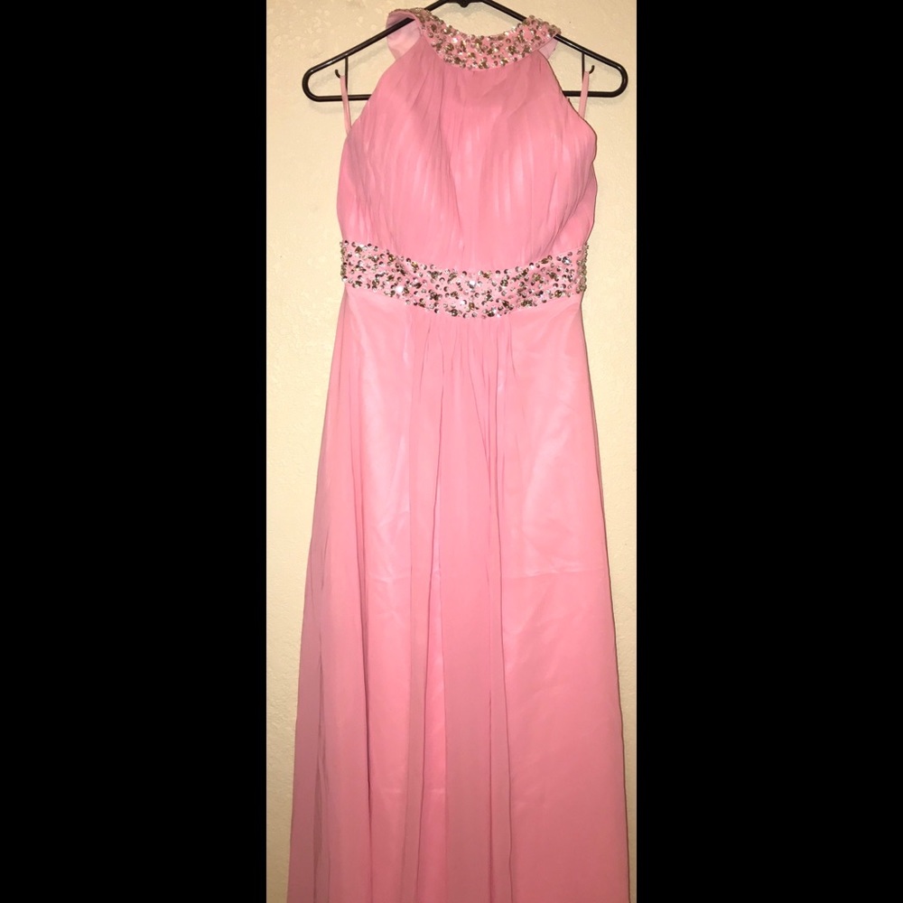 Halter top prom dress